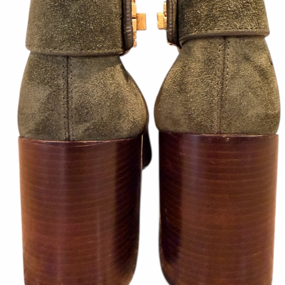 Tory Burch Kira Studded Bootie Olive – Size 9.5 - Picture 5 of 9